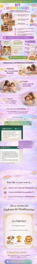 Kit Montessori-Aprende Jugando+ 3 Bonos de Regalo